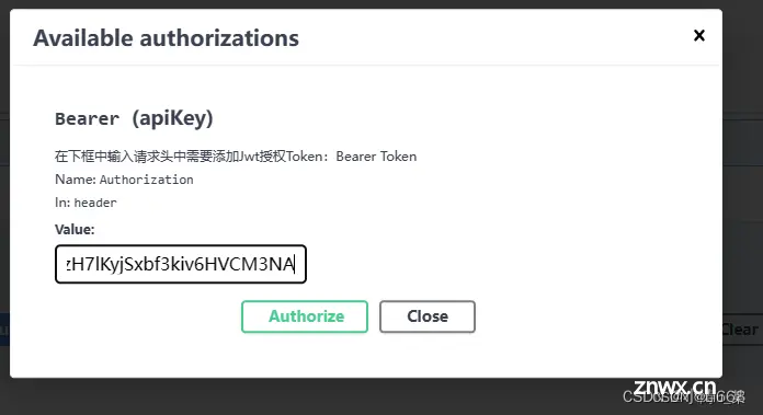 .NET 6 WebApi Swagger 配置 JWT token+Authorize认证