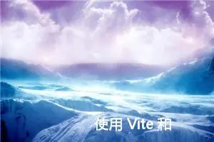 使用 Vite 和 Bun 构建前端