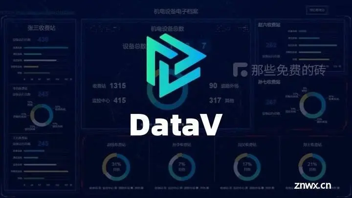 DataV - 免费开源的 Vue / React 大屏数据展示组件库，使用简单、效果酷炫的前端数据可视化开发插件