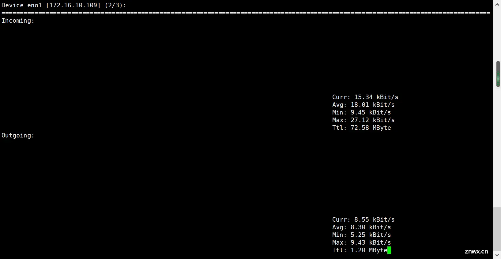 Linux系统查看网卡带宽及网络使用情况_linux查看网卡速率和带宽(1)