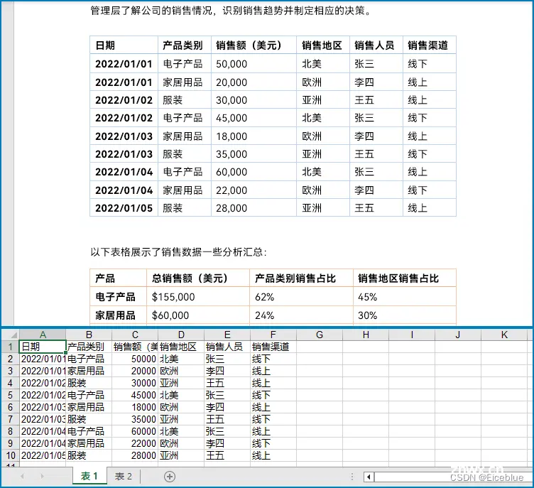 Python提取Word表格保存为Excel工作表