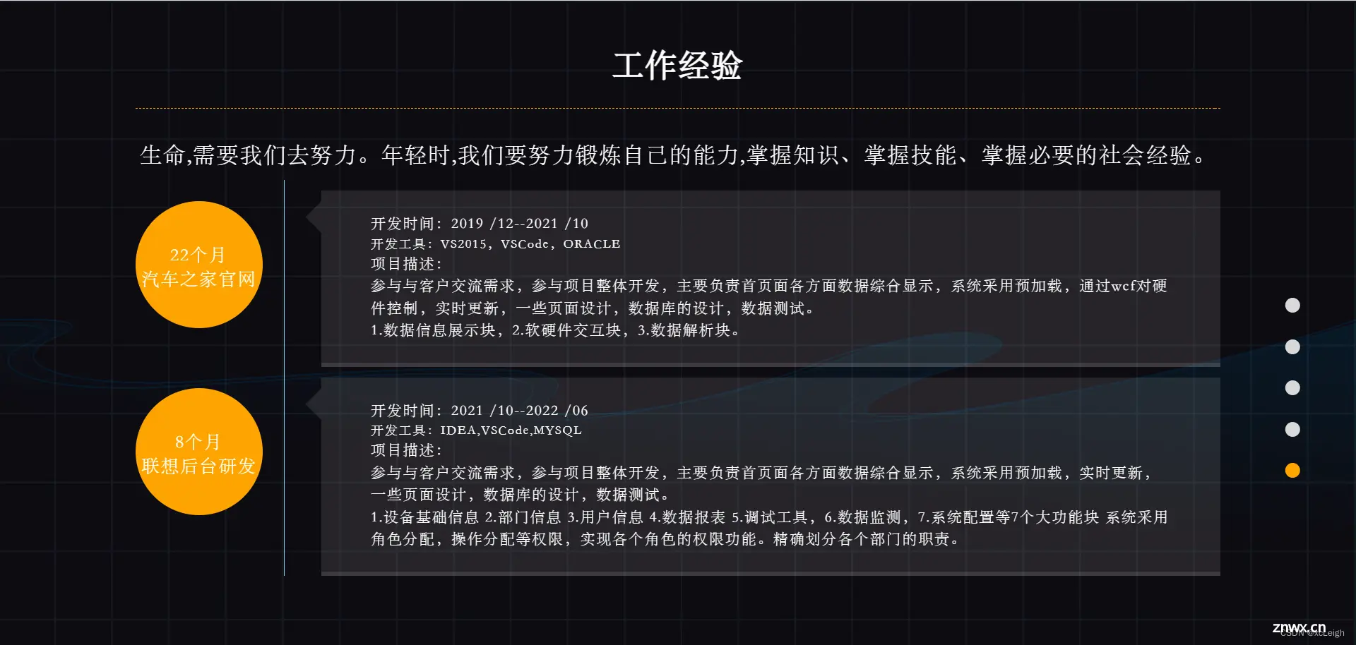 html简洁漂亮的个人简历,个人主页，个人简介网页版(源码)