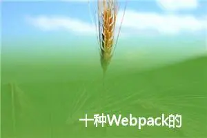 十种Webpack的优化方式