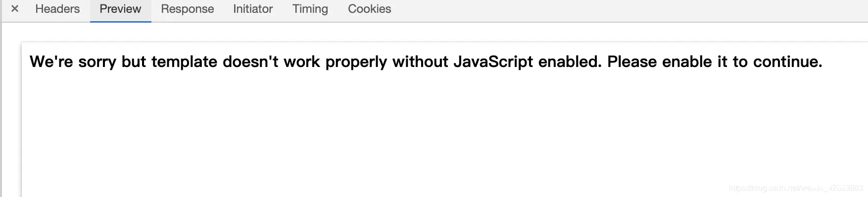 We’re sorry but XXX doesn’t work properly without JavaScript enabled（解决方案汇总）