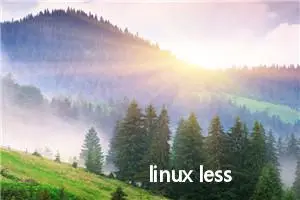 linux less命令（less指令）（查看开头、从开头查看、从起始查看、反向导航、反向查找）