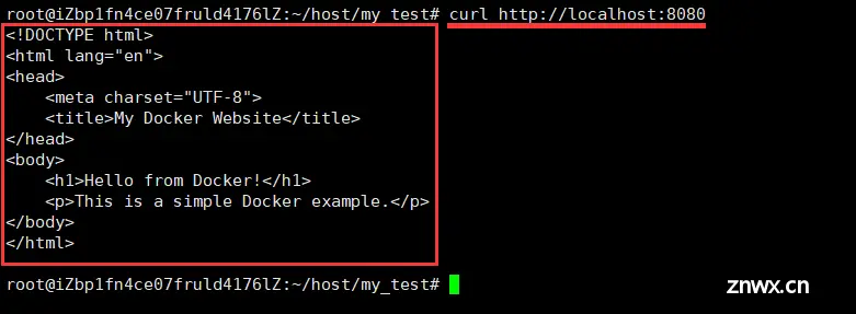 【docker】Docker的基本指令和HTML/PYTHON/C++的简单创建示例