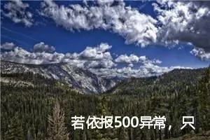 若依报500异常，只有前端没有后端