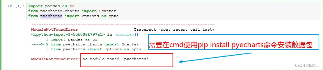 在Python中使用pyecharts图形画可视化大屏