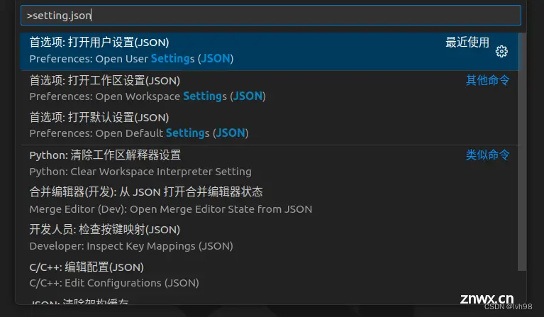 settings.json