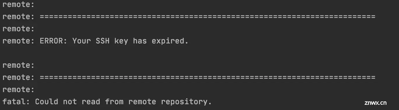 git秘钥过期 ERROR: Your SSH key has expired