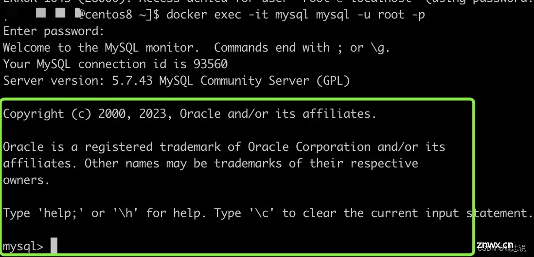 Docker - Docker启动的MySql修改密码