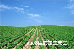 vue3里前端生成二维码和解析二维码（不需要后端参与）