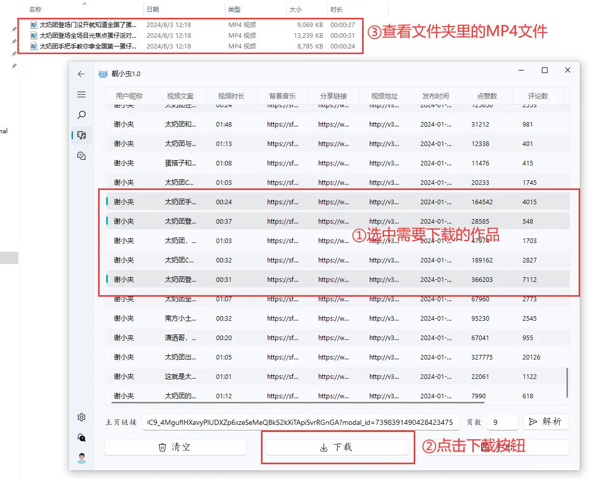 图6-下载作品MP4文件