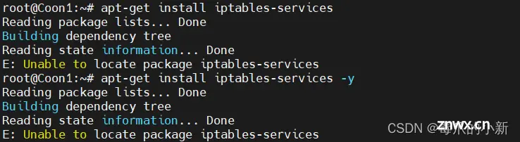 解决 Ubuntu20.04 中的 Unit iptables.service not found 及 Unit file iptables.service does not exist 问题