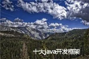 十大java开发框架总结，微服务开发必备! 