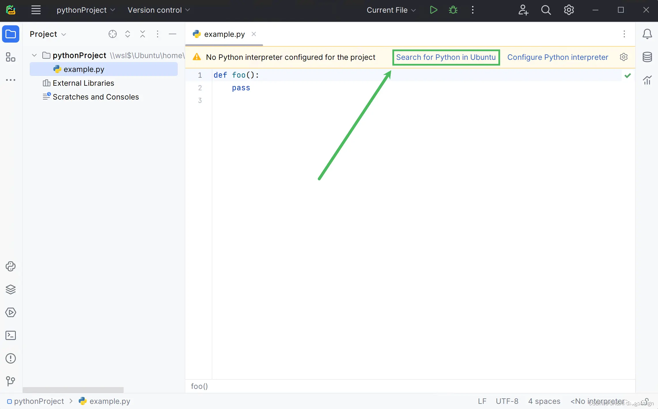 如何通过pycharm连接Windows Subsystem for Linux (WSL)