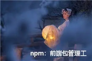 npm：前端包管理工具