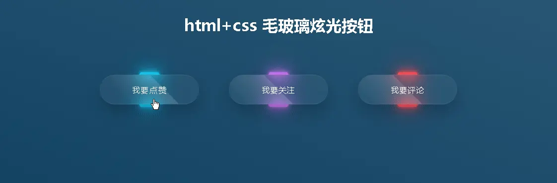 10个html+css+js 绚丽按钮合集(1)