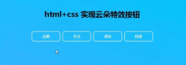 html+css 实现简约社交分享按钮效果