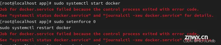 【rockyLinux·9.4】docker报错：Job for docker.service failed because the control process exited with error