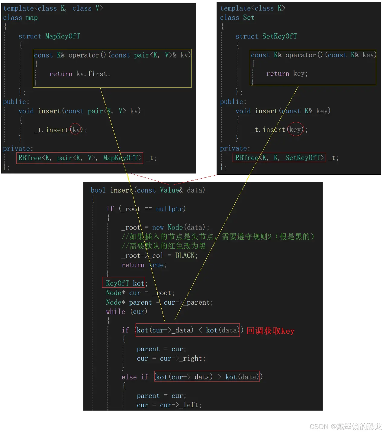 【C++】使用红黑树封装map与set