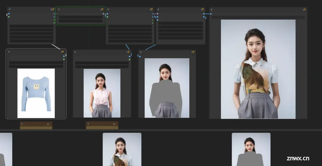 模特换衣服，comfyui一键搞定！