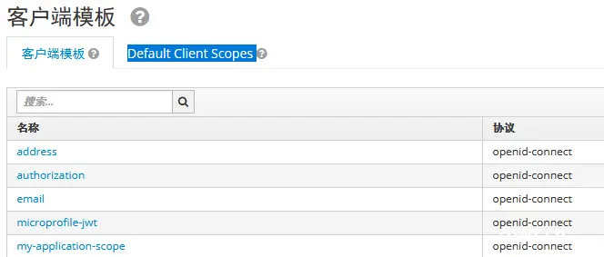 keycloak~scope客户端模板的使用 