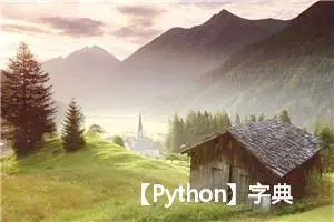 【Python】字典