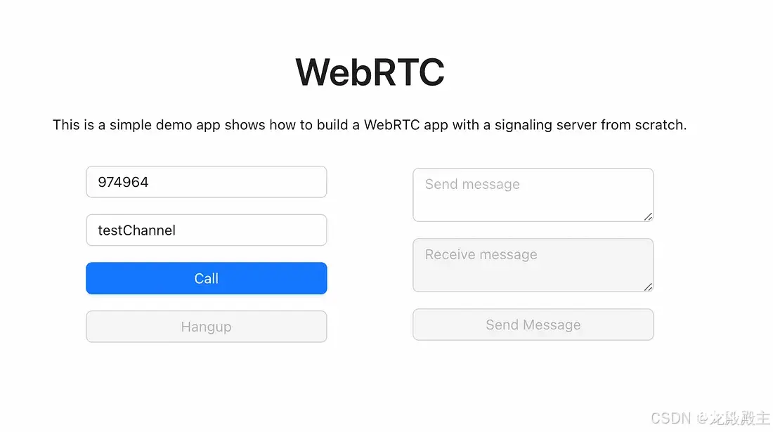 WebRTC 示例应用程序