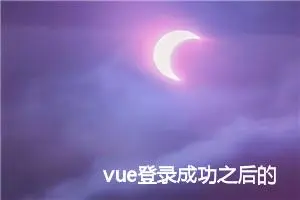 vue登录成功之后的token处理