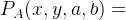 P_A(x,y,a,b)