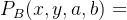 P_B(x,y,a,b)