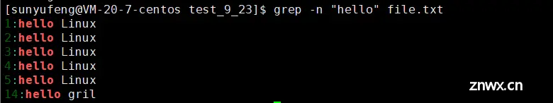 grep