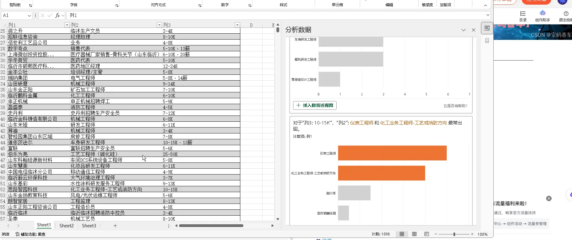 前端JavaScript导出excel,并用excel分析数据，使用SheetJS导出excel