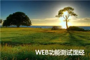 WEB功能测试面经