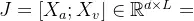 J = [X_a;X_v] \in \mathbb{R}^{d \times L}