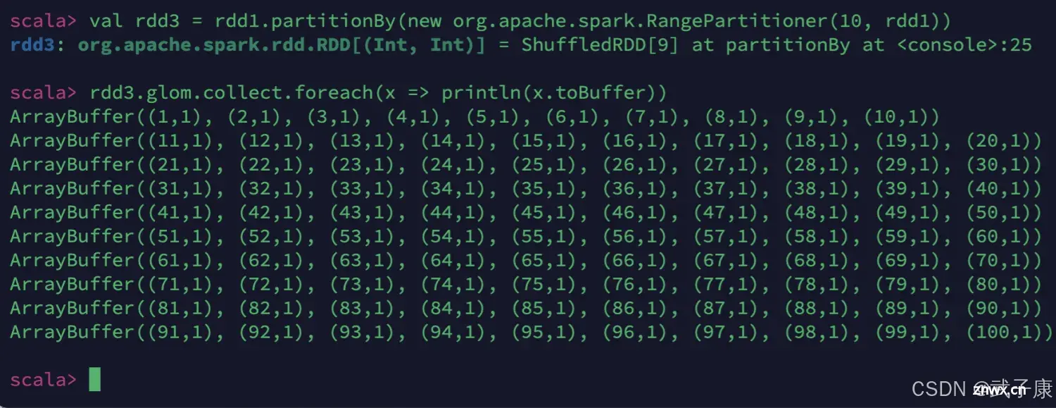 大数据-90 Spark 集群 RDD 编程-高阶 RDD容错机制、RDD的分区、自定义分区器（Scala编写）、RDD创建方式