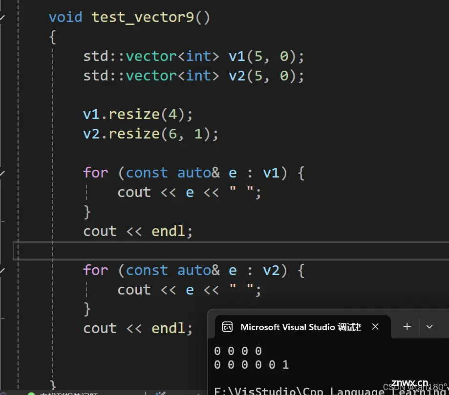 Cpp::STL—vector类的使用与理解(上)(10)