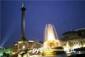 python——格式化输出