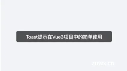 五分钟一百行代码，手写一个vue项目全局通用的toast提示组件